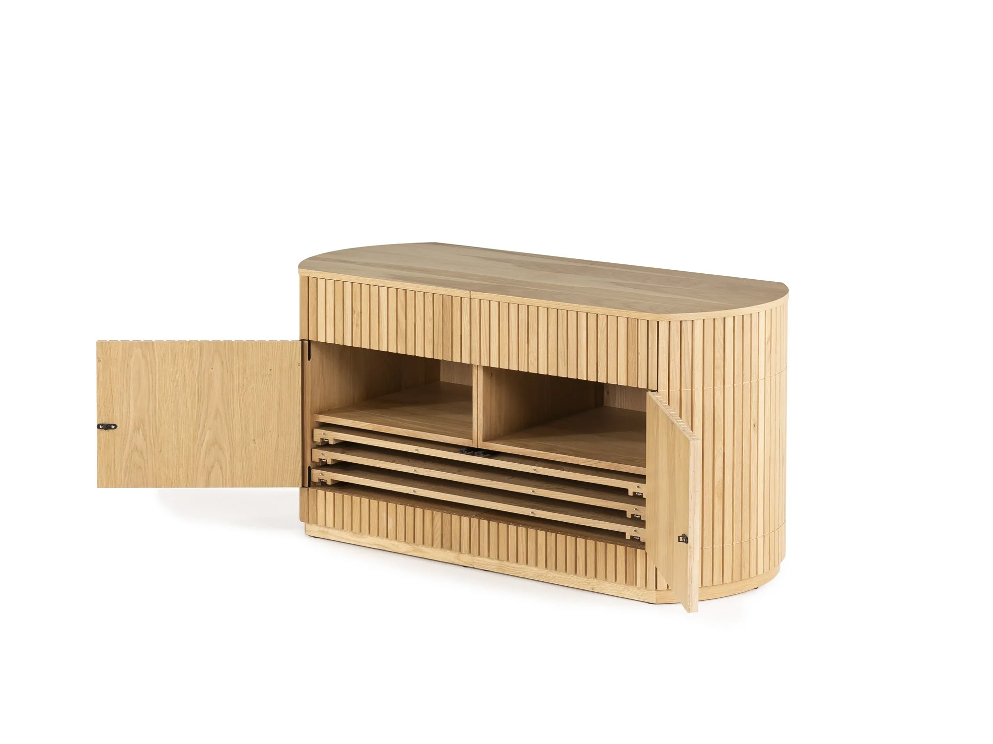 Transformer Round Sideboard - Panel Storage - Image 21