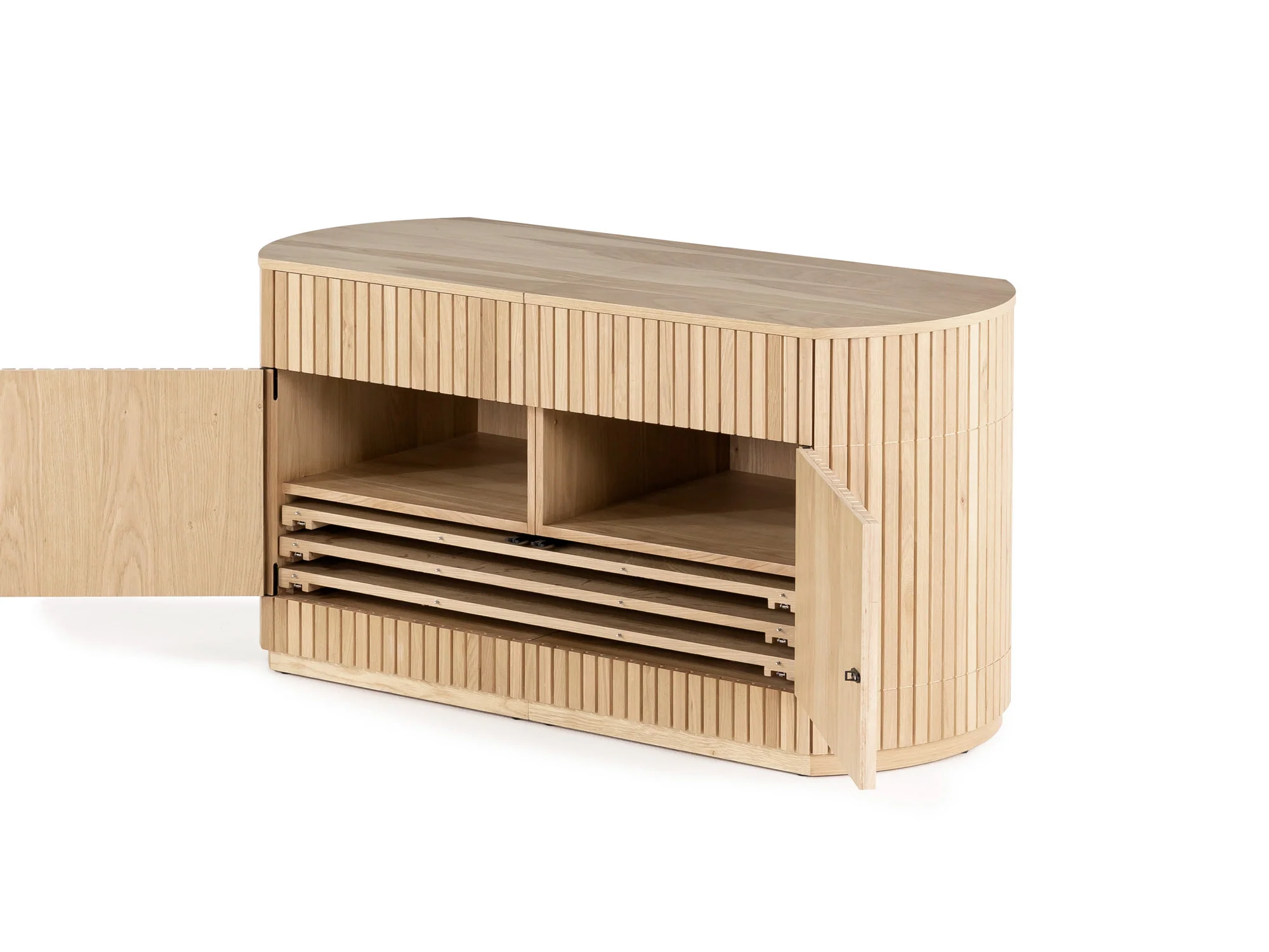 Transformer Round Sideboard - Panel Storage - Image 36
