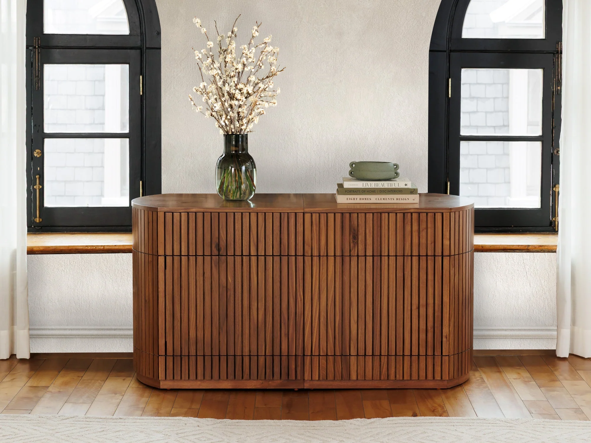 Transformer Round Sideboard - Panel Storage - Image 38