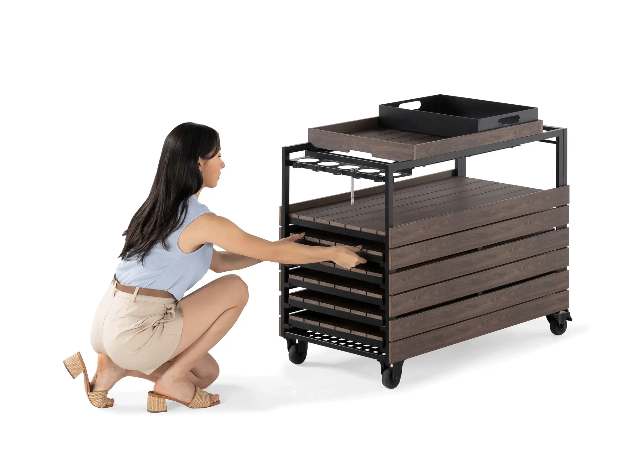 Transformer Outdoor Bar Cart - Panel Storage (Copy) - Image 7